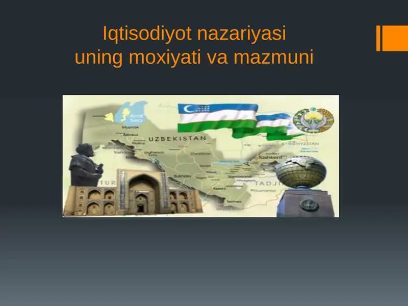 Iqtisodiyot nazariyasiuning moxiyati va mazmuni