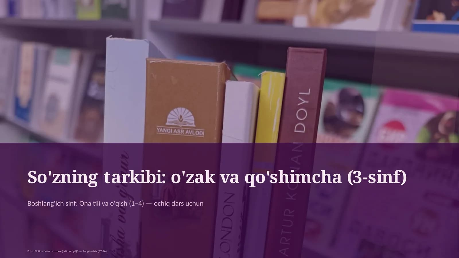 So'zning tarkibi: o'zak va qo'shimcha (3-sinf)