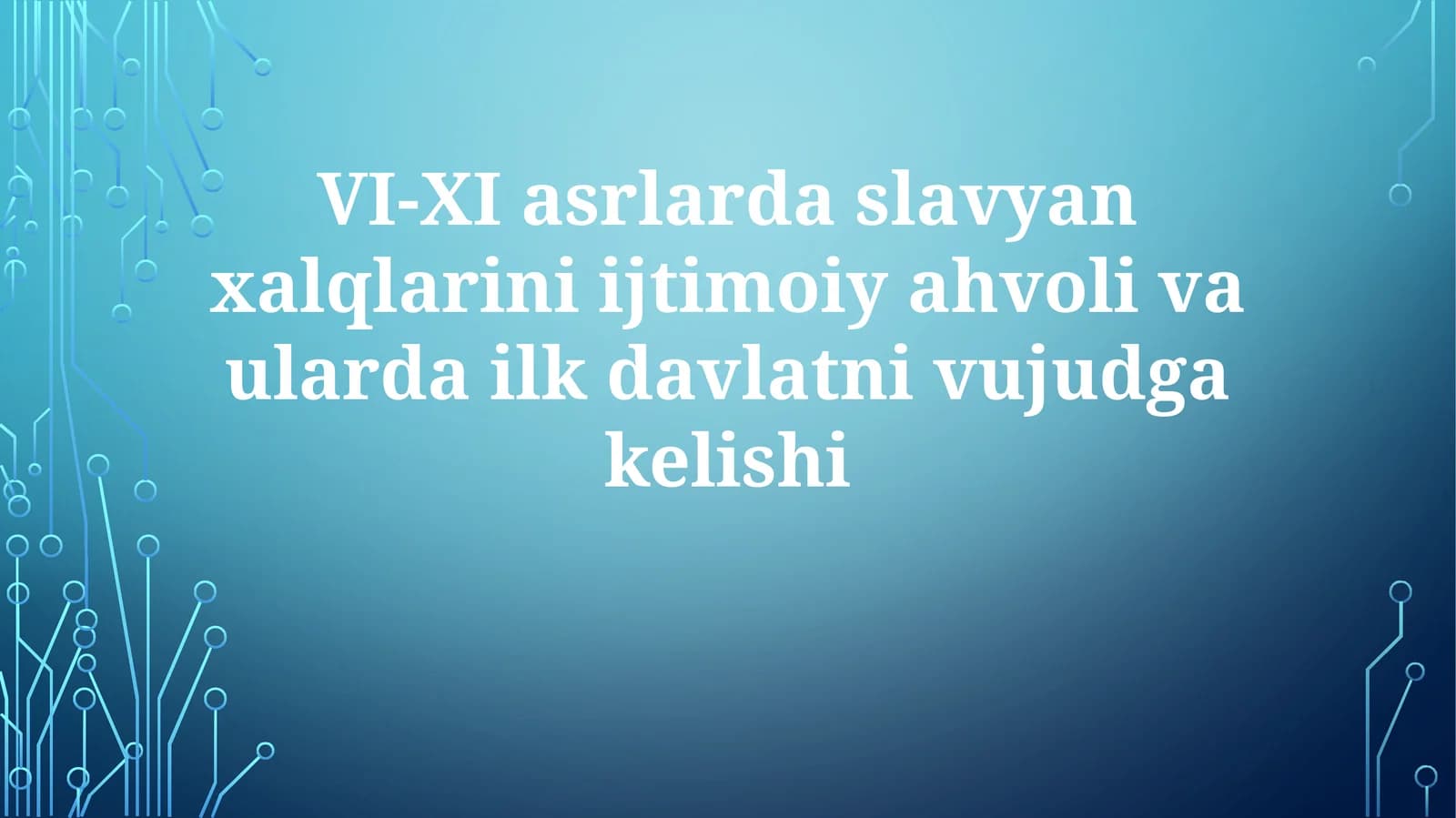 Slav Xalqlari Ijtimoiy va Iqtisodiy Asoslari