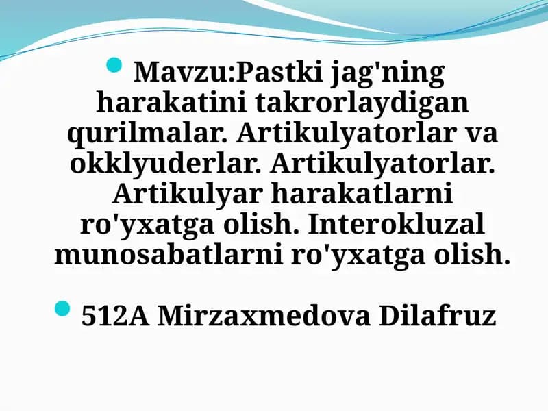 Artikulyatorlar