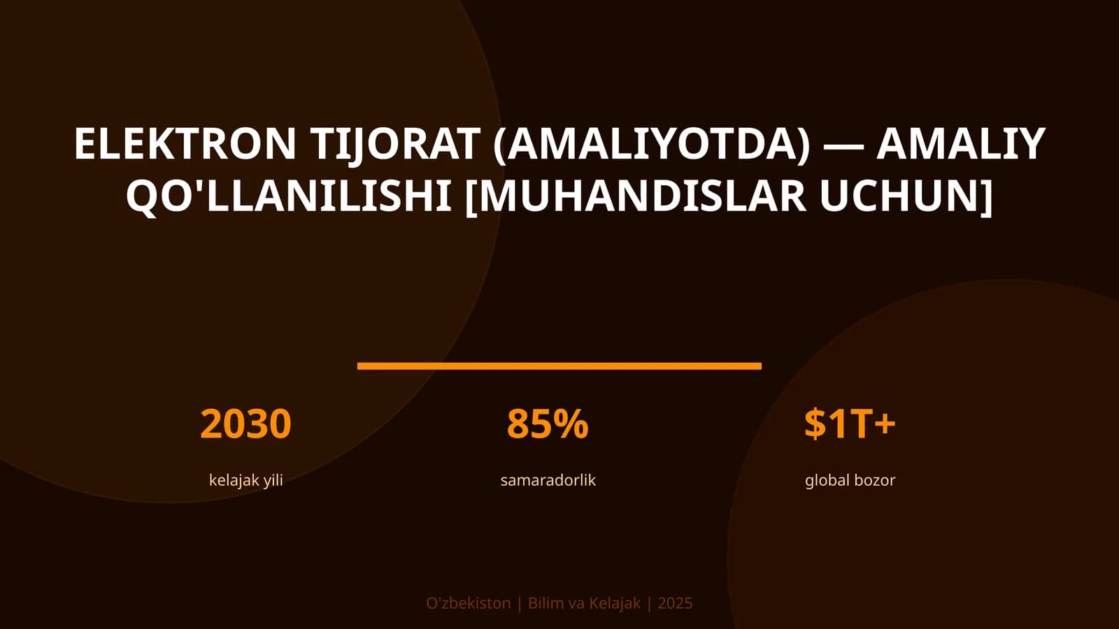 Elektron tijorat (amaliyotda) — amaliy qo'llanilishi [muhandislar uchun]