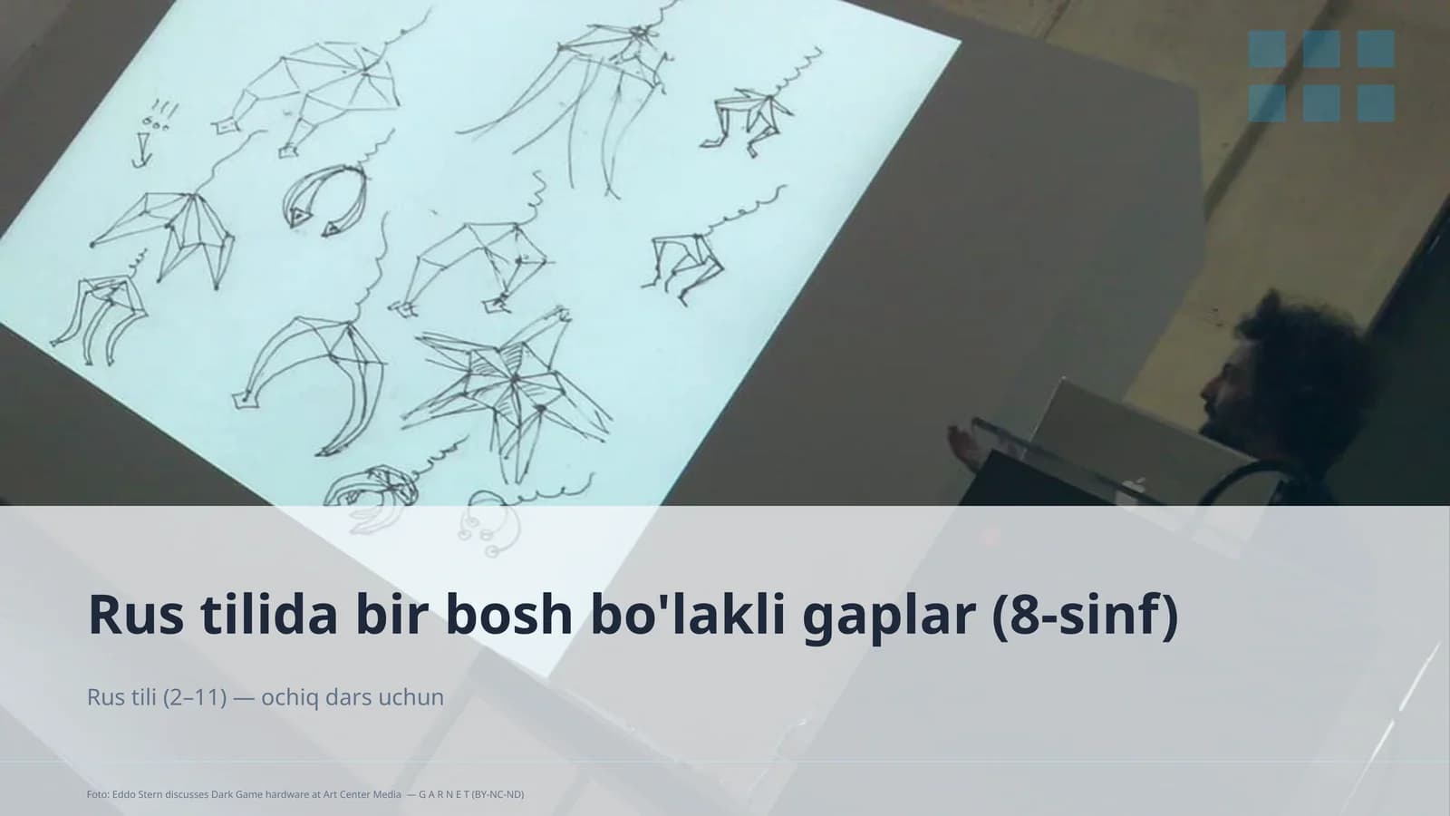 Rus tilida bir bosh bo'lakli gaplar (8-sinf)