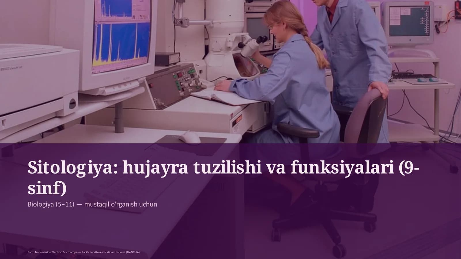 Sitologiya: hujayra tuzilishi va funksiyalari (9-sinf)