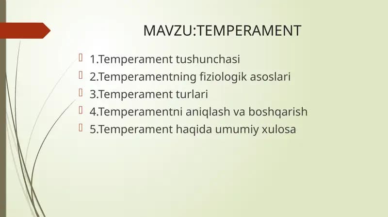 Temperament