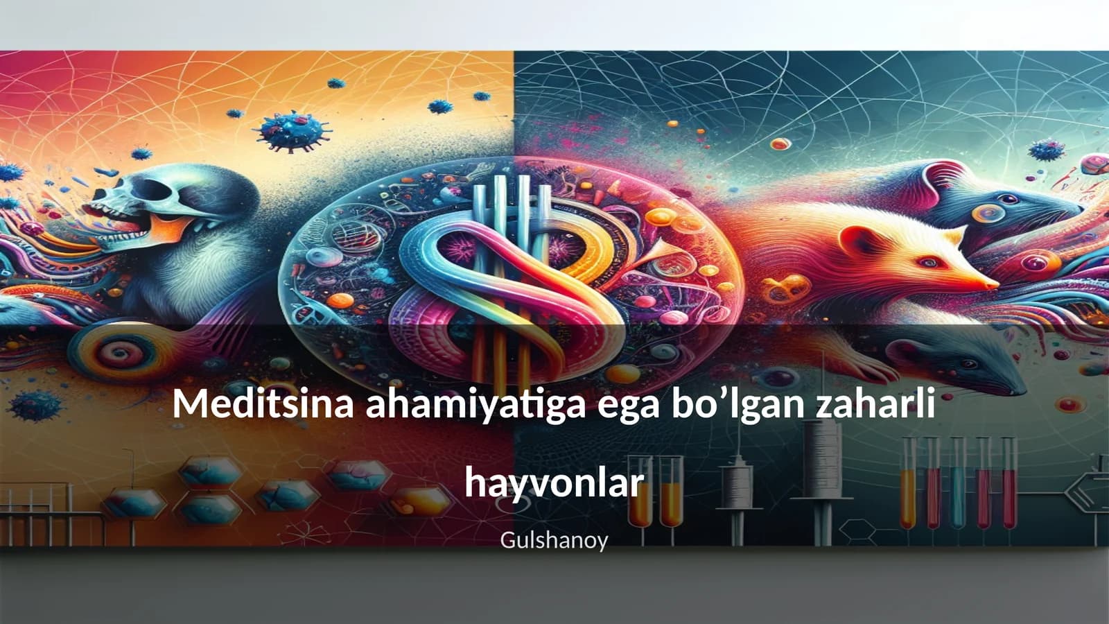 Zaharli hayvonlarning Tibbiyotdagi Roli