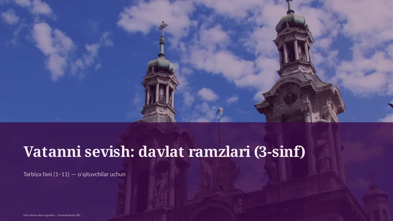 Vatanni sevish: davlat ramzlari (3-sinf)