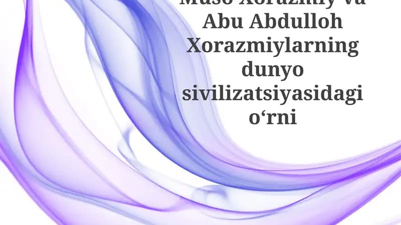 Al-Xorazmiyning zamonaviy kompyuterlashtirishga ta'siri