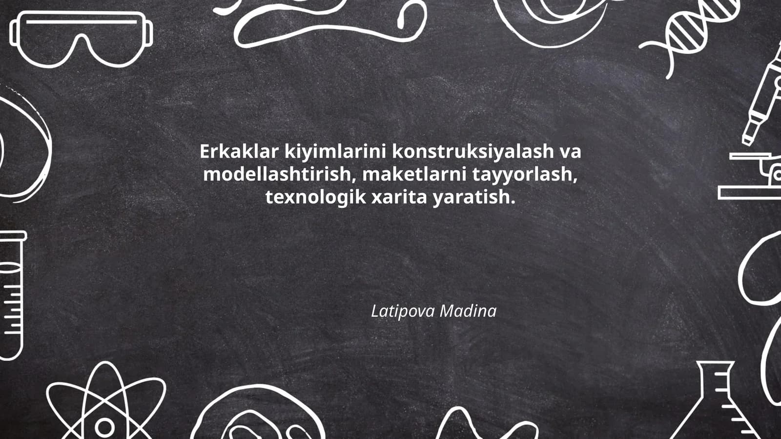 Erkaklar kostyumlarini konstruksiyalash va modellashtirish