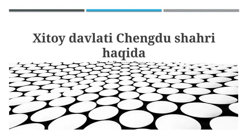 Chengdu shahri haqida