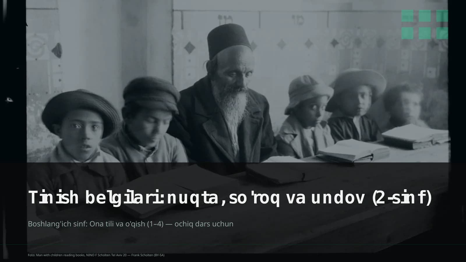 Tinish belgilari: nuqta, so'roq va undov (2-sinf)