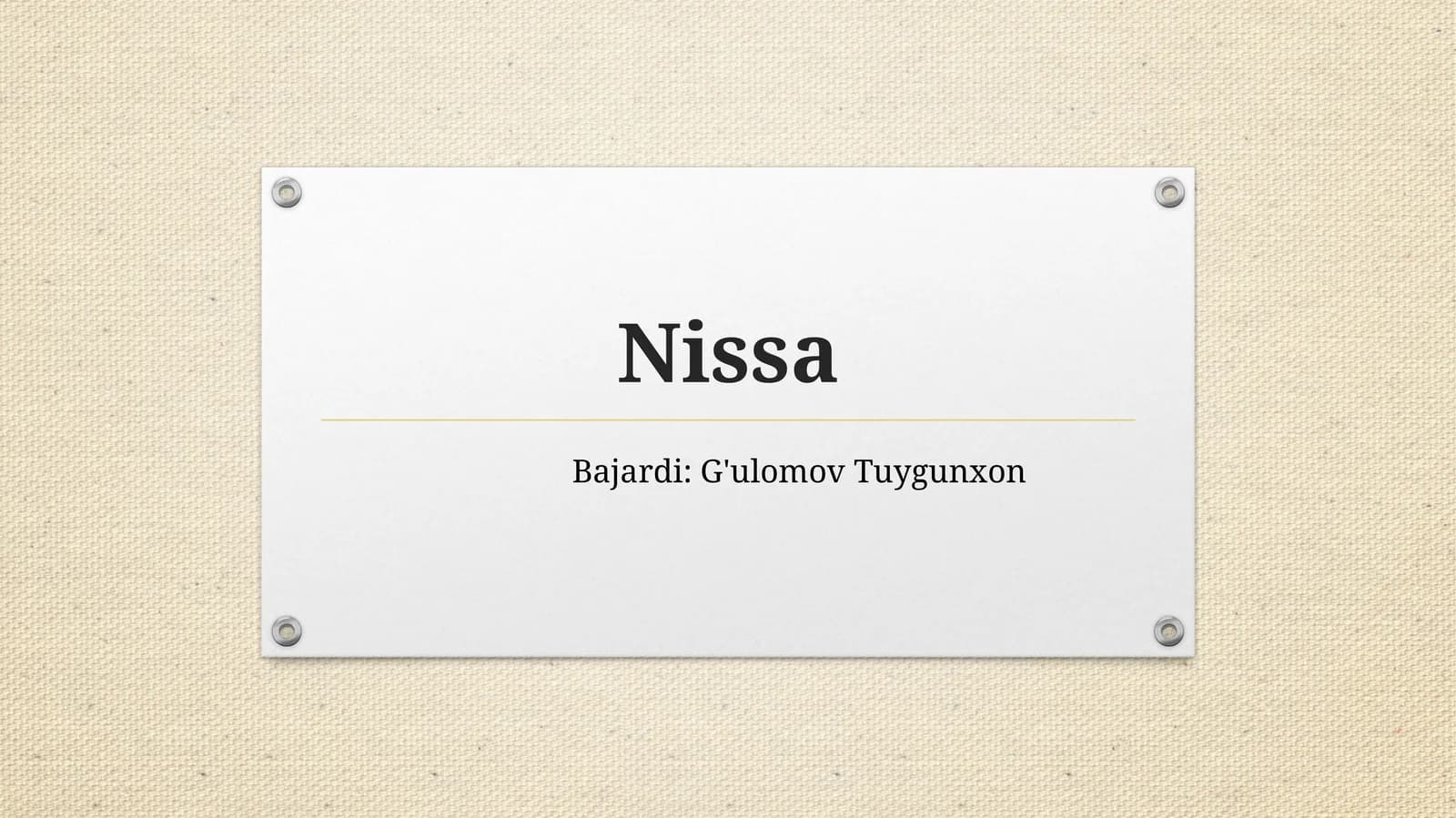 Nissan kompaniyasi tarixi