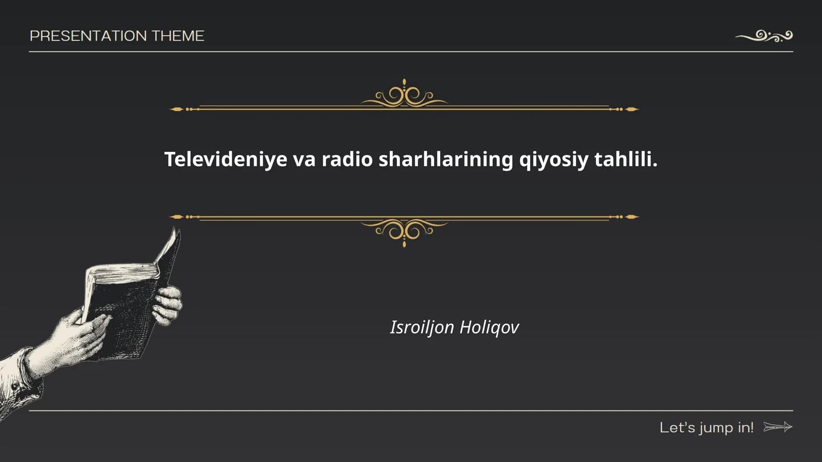 Televideniye va radio sharhlarining qiyosiy tahlili