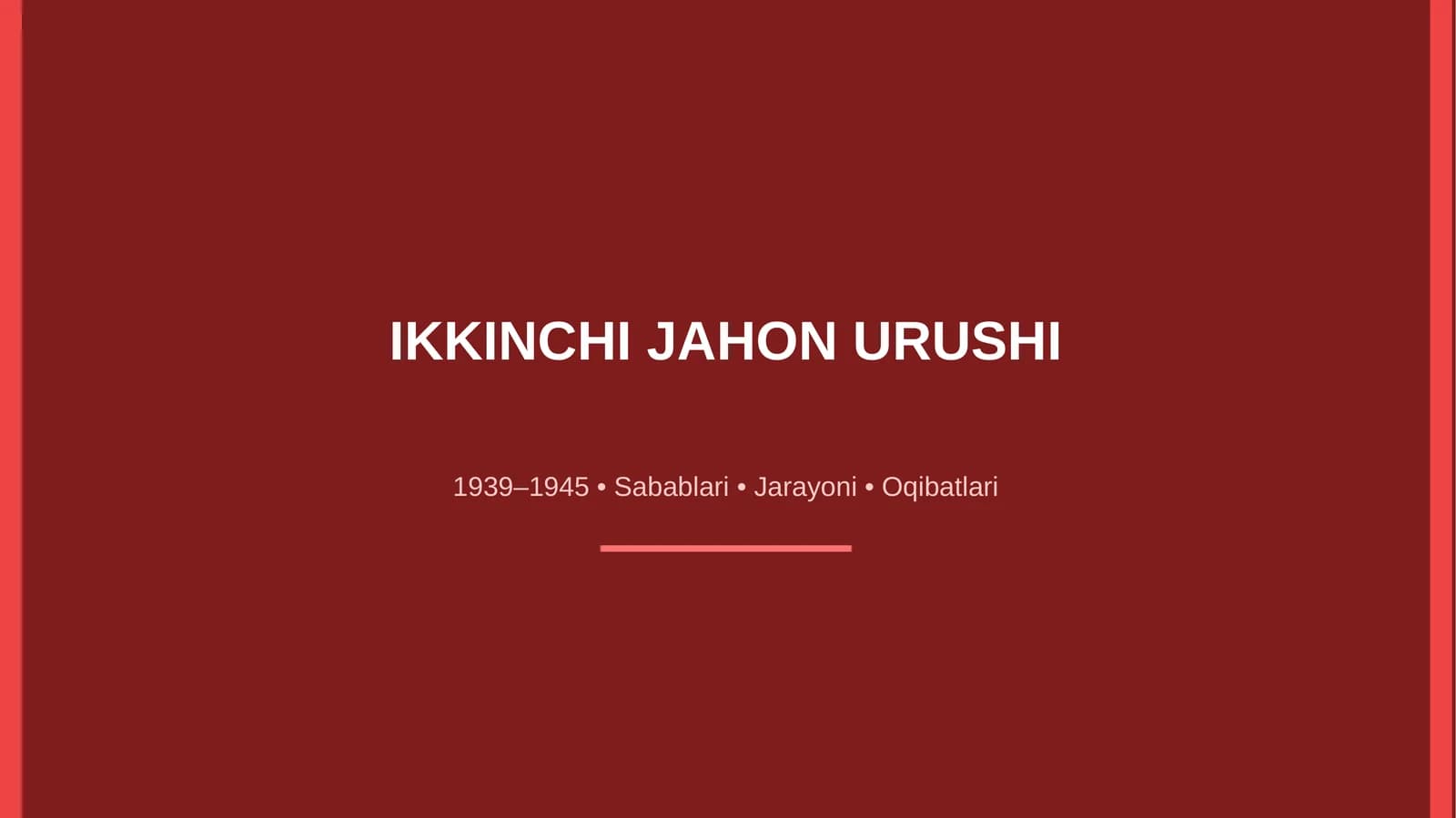 Ikkinchi Jahon Urushi