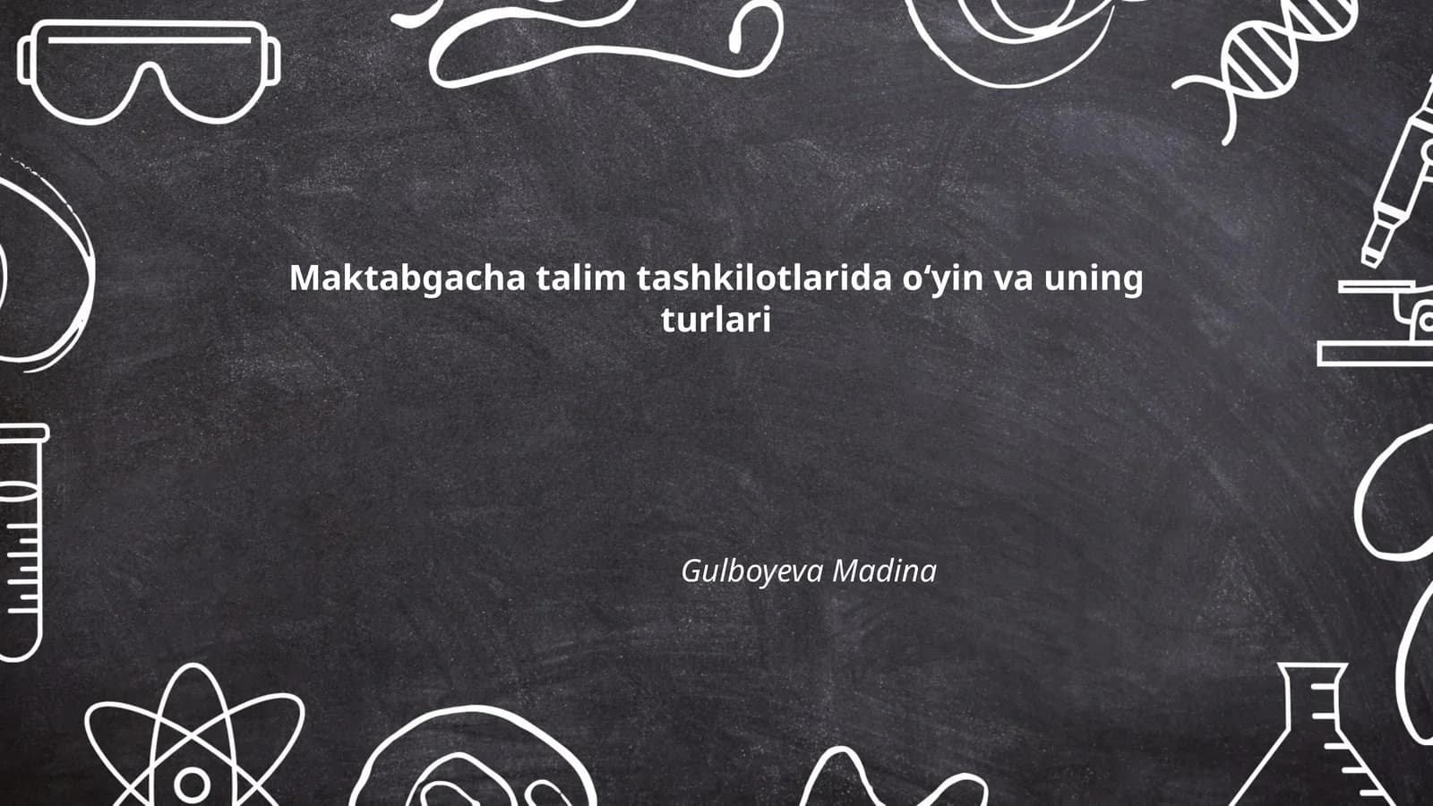 O'yinlarning maktabgacha ta'limdagi roli