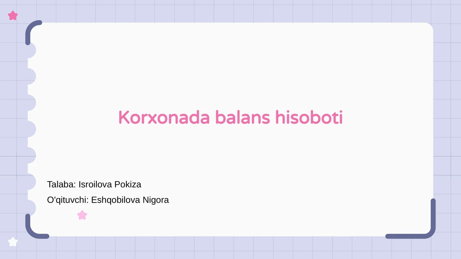 Balans hisoboti