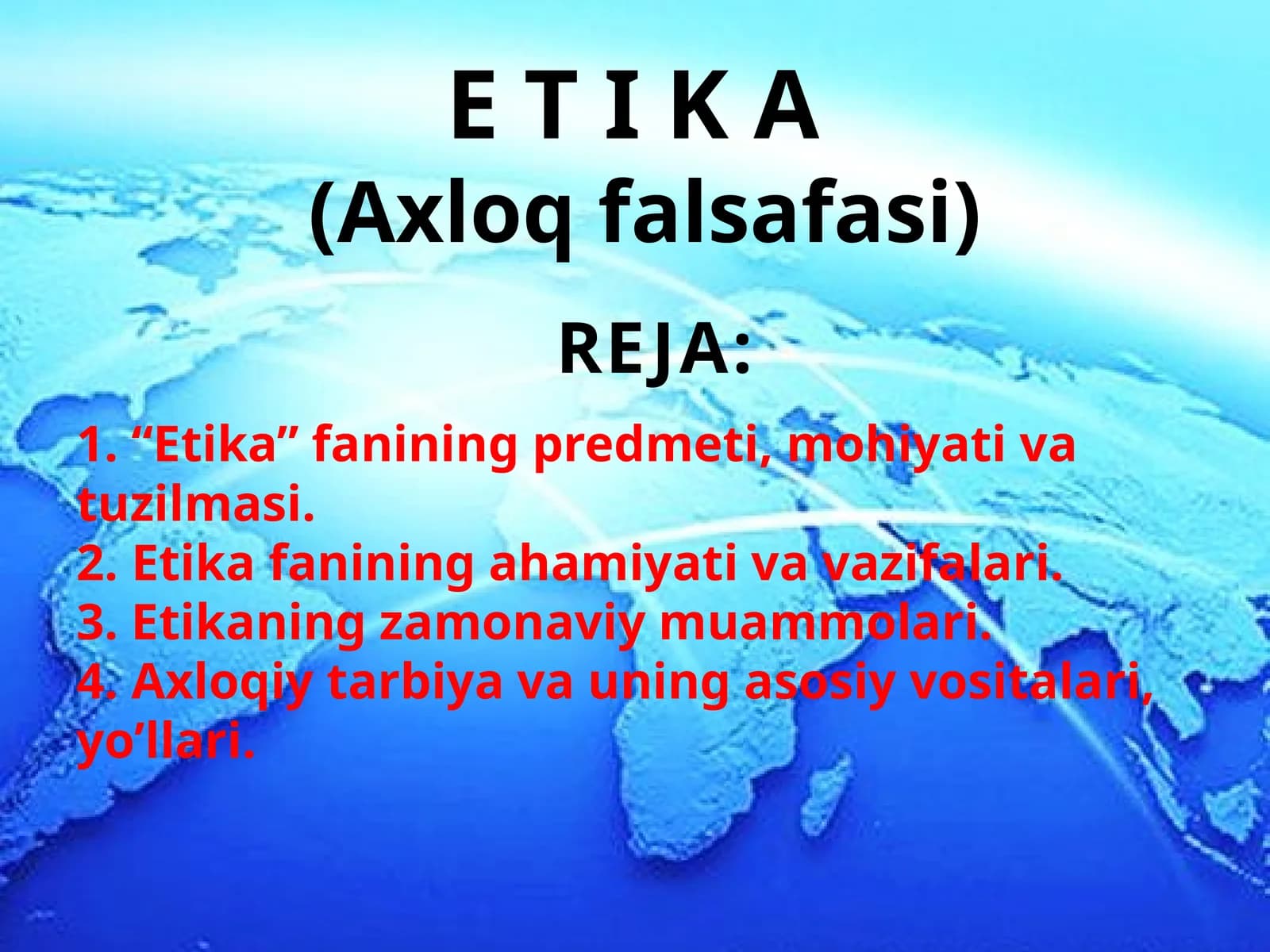 Axloq falsafasi (Etika)