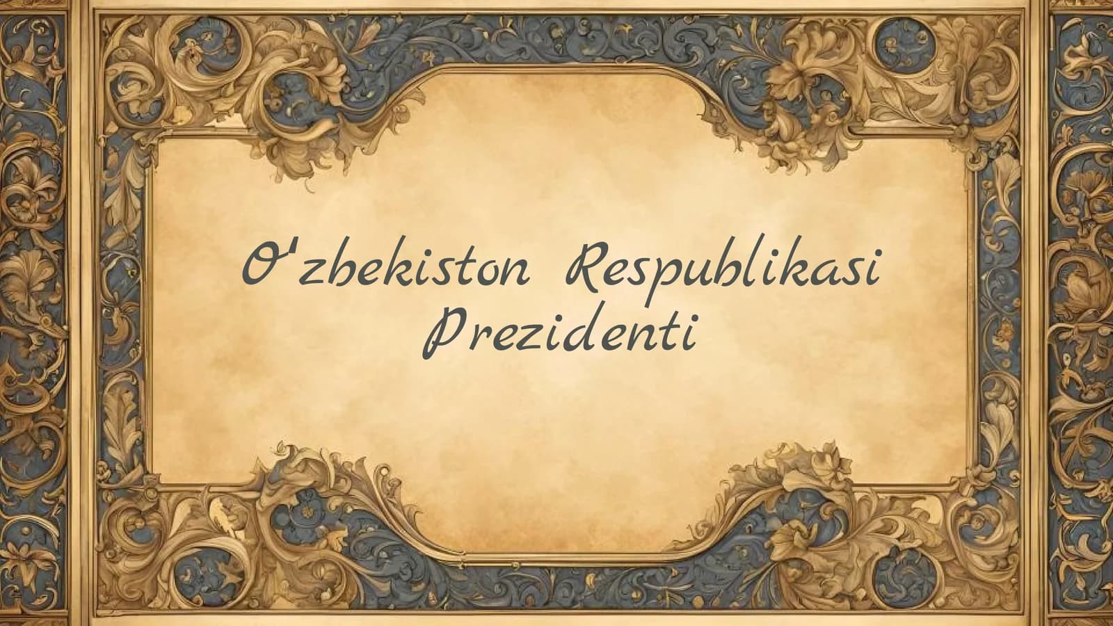 Oʻzbekiston Respublikasi Prezidenti