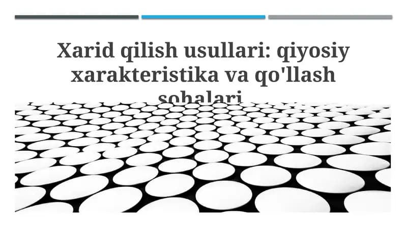 Sotib olish usullari