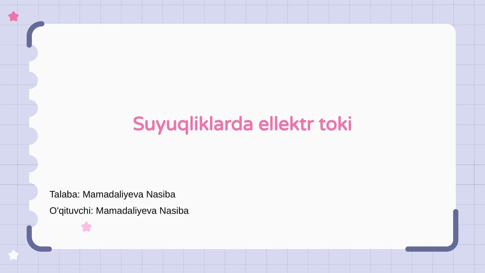 Suyuqliklarda ellektr toki