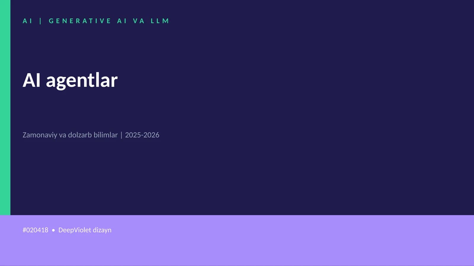 GENERATIVE AI VA LLM