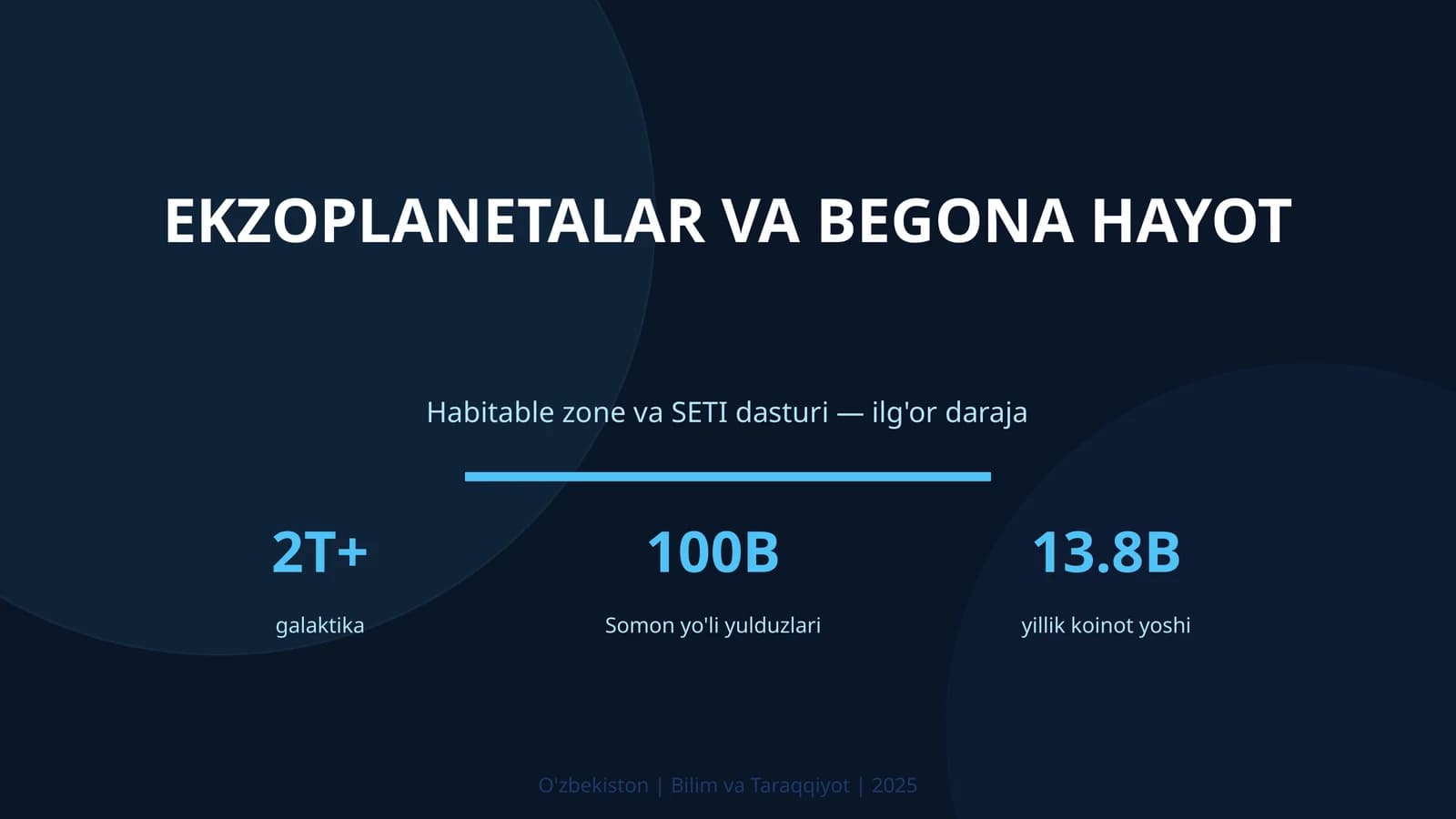 Ekzoplanetalar va begona hayot
