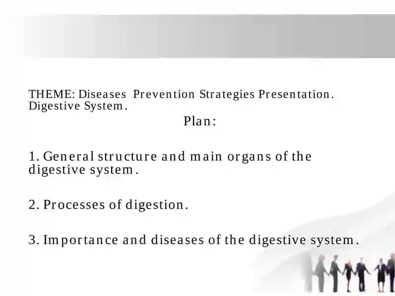 Diseases  Prevention Strategies Presentation. Digestive System.