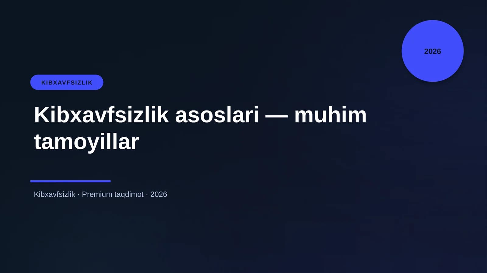 Kibxavfsizlik
