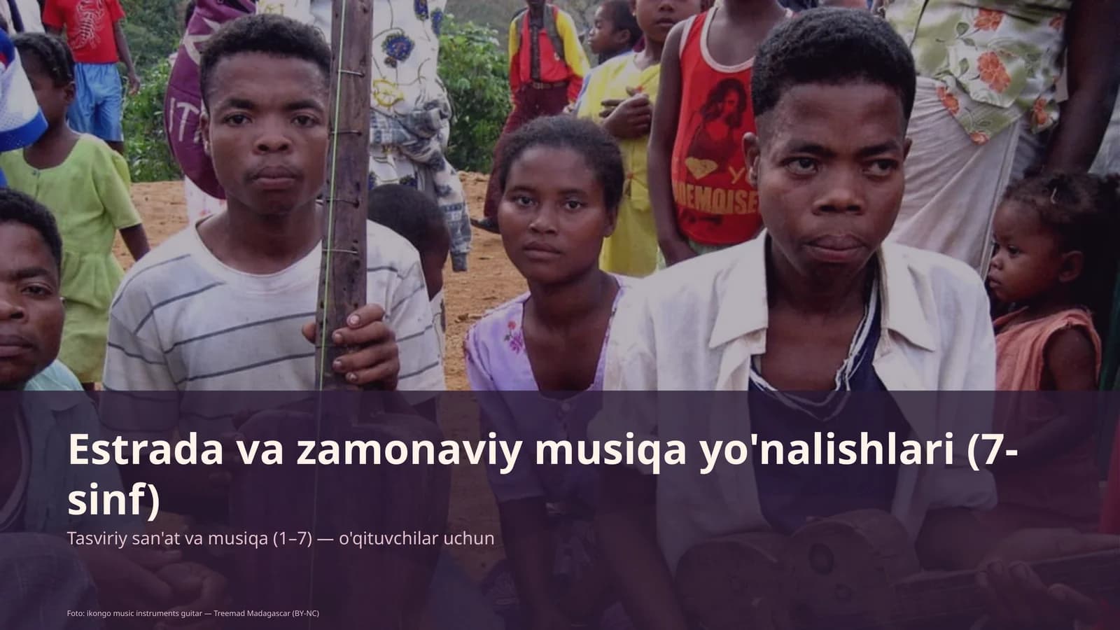 Estrada va zamonaviy musiqa yo'nalishlari (7-sinf)