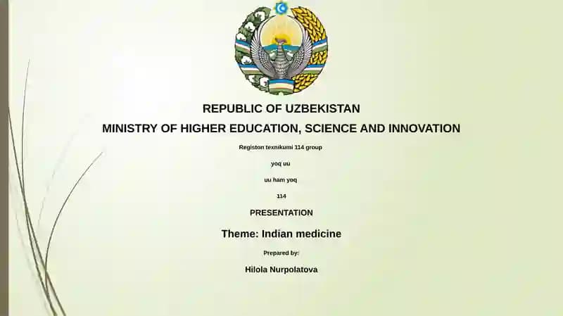Indian Medicine Presentation