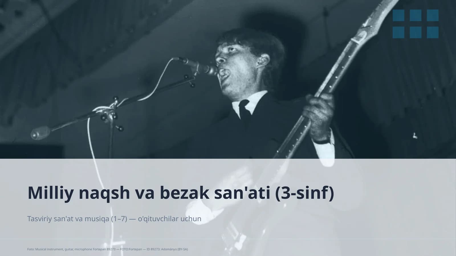 Milliy naqsh va bezak san'ati (3-sinf)