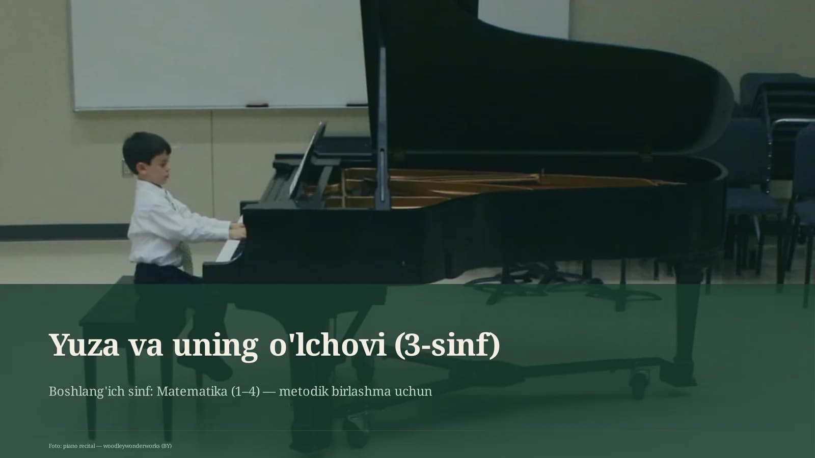 Yuza va uning o'lchovi (3-sinf)