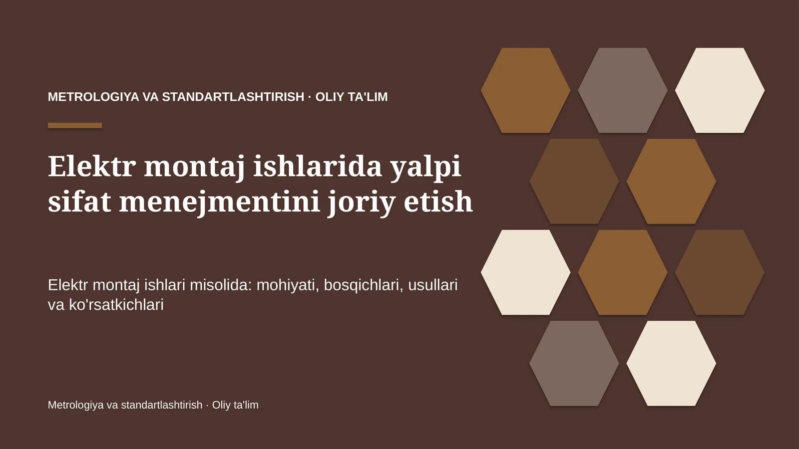 elektr montaj ishlarida yalpi sifat menejmentini joriy etish 3271