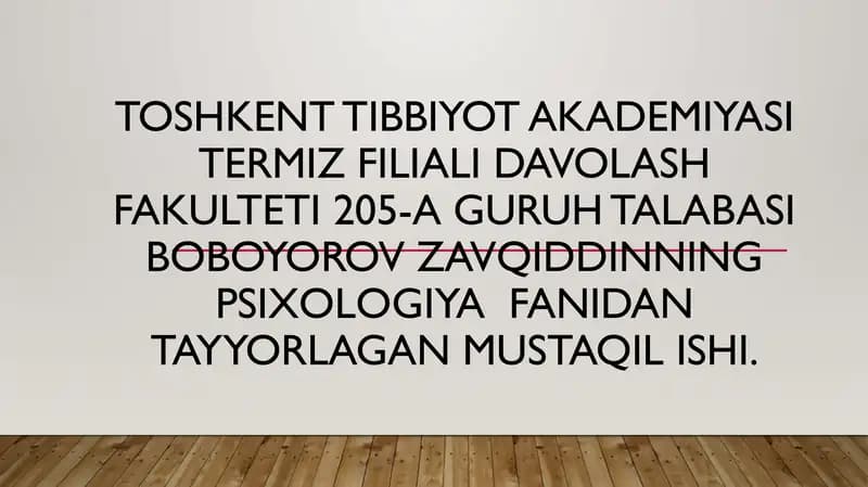 Psixosomatika: Pisxosomatik bemorlarning psixoemotsional xususiyatlar