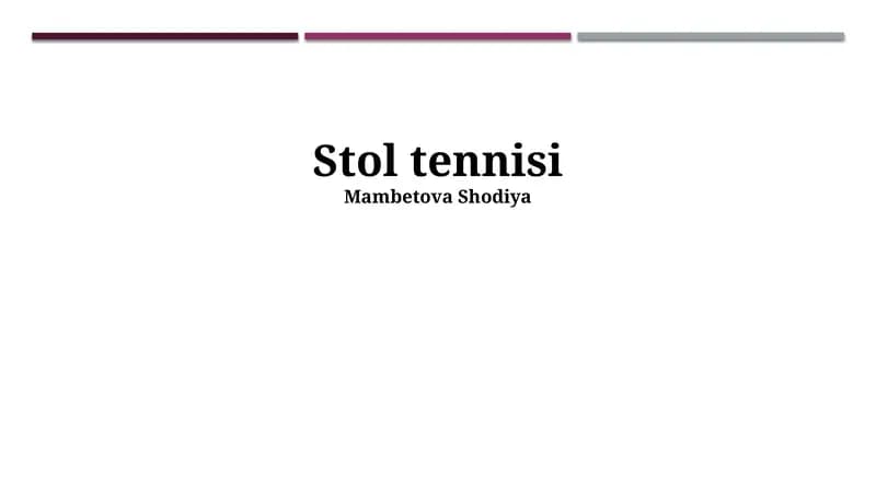 Stolbak o'yinining tarixi