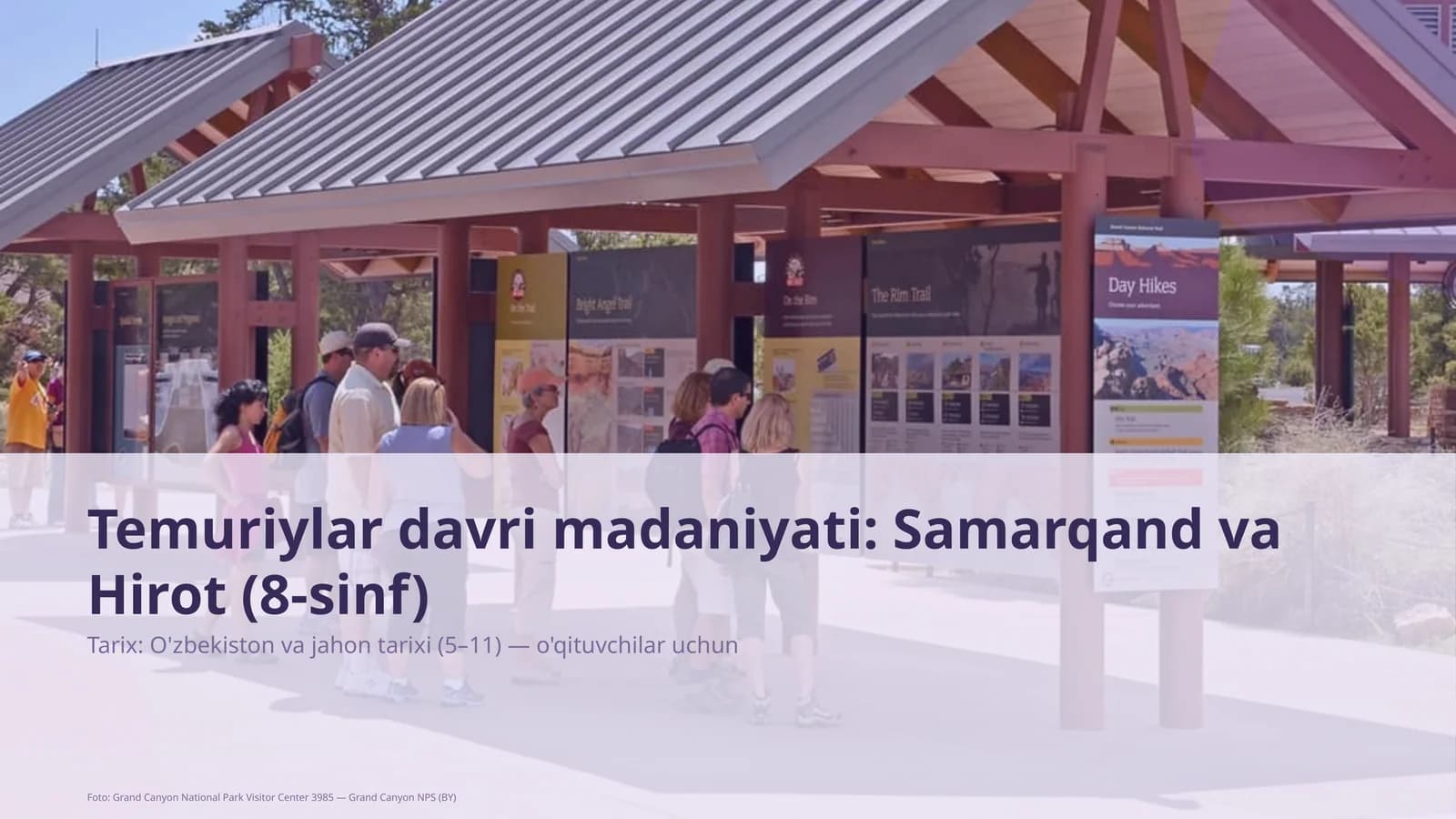 Temuriylar davri madaniyati: Samarqand va Hirot (8-sinf)