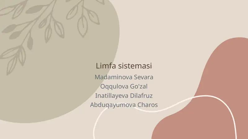 Limfa sistemasi