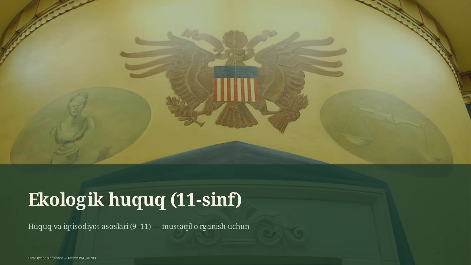 Ekologik huquq (11-sinf)