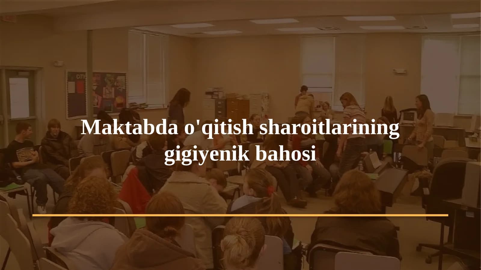 Gigiyena. Tibbiy ekologiya · Amaliy mashg'ulot № 19
