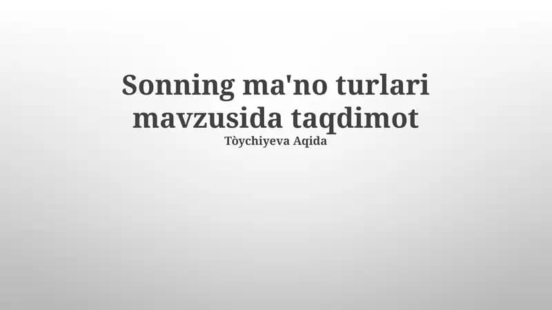 Sonnet Turlari