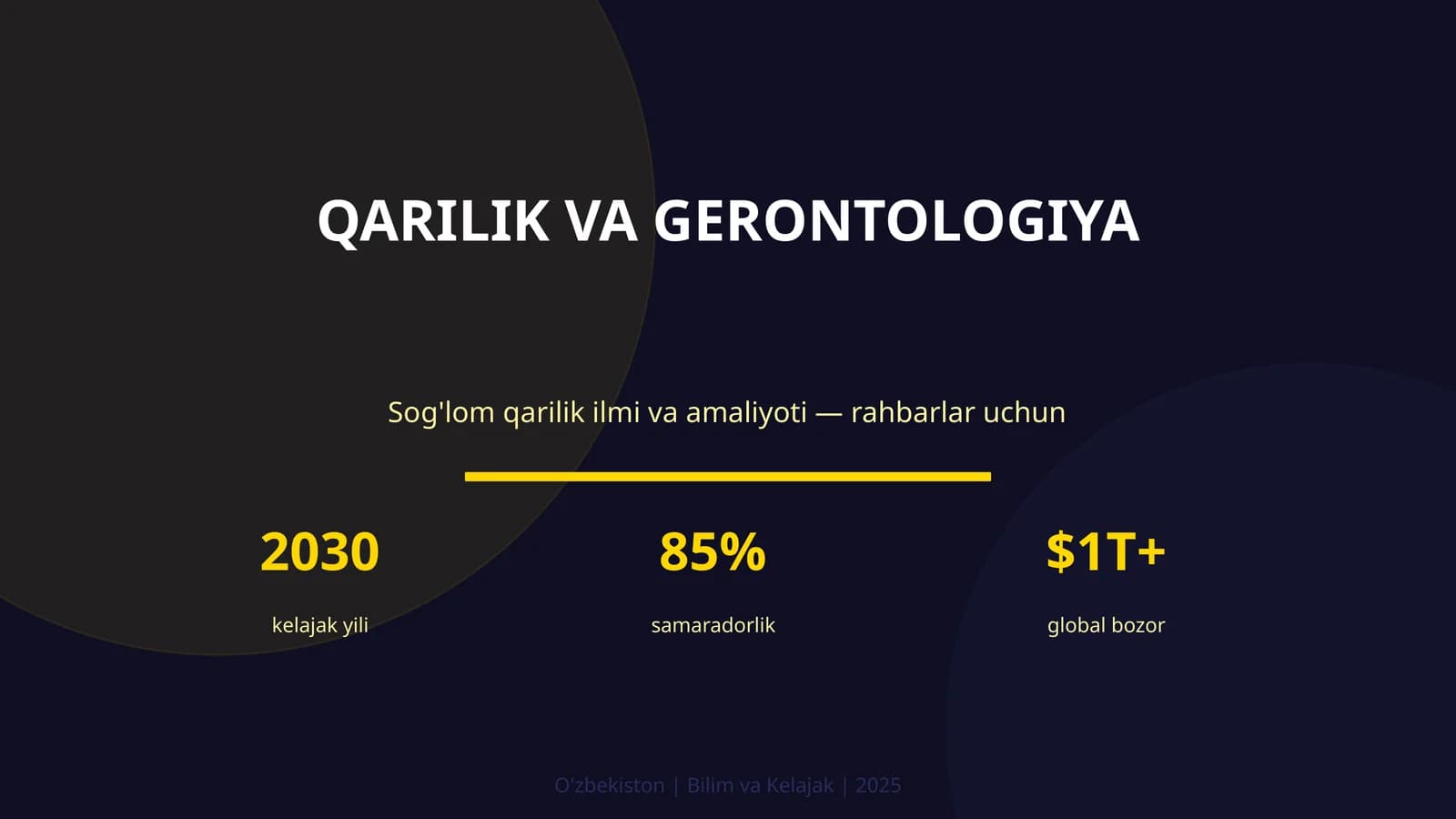 QARILIK VA GERONTOLOGIYA