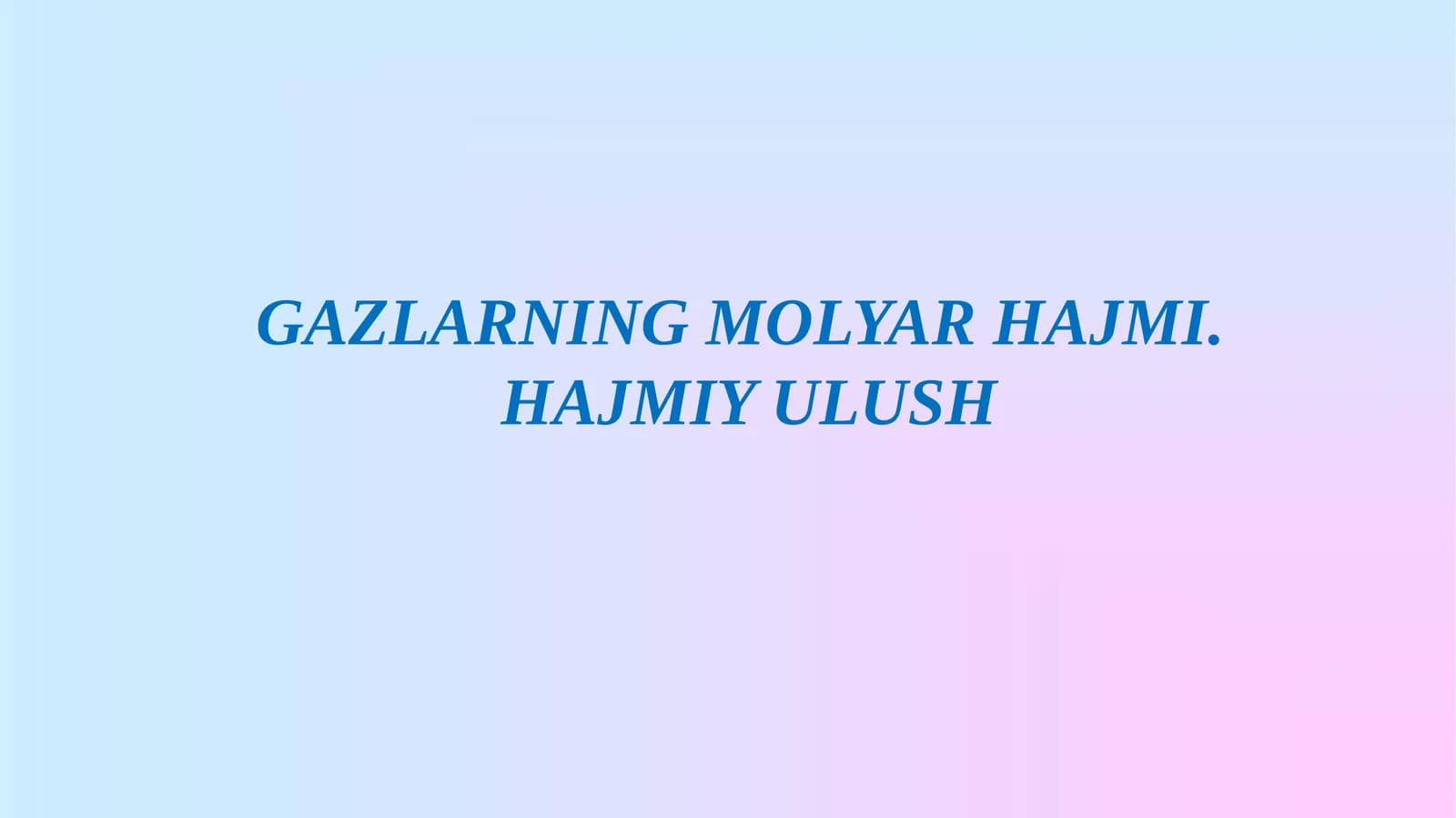 HAJMIY ULUSH