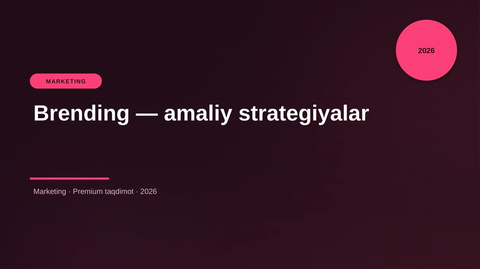 Brending — amaliy strategiyalar