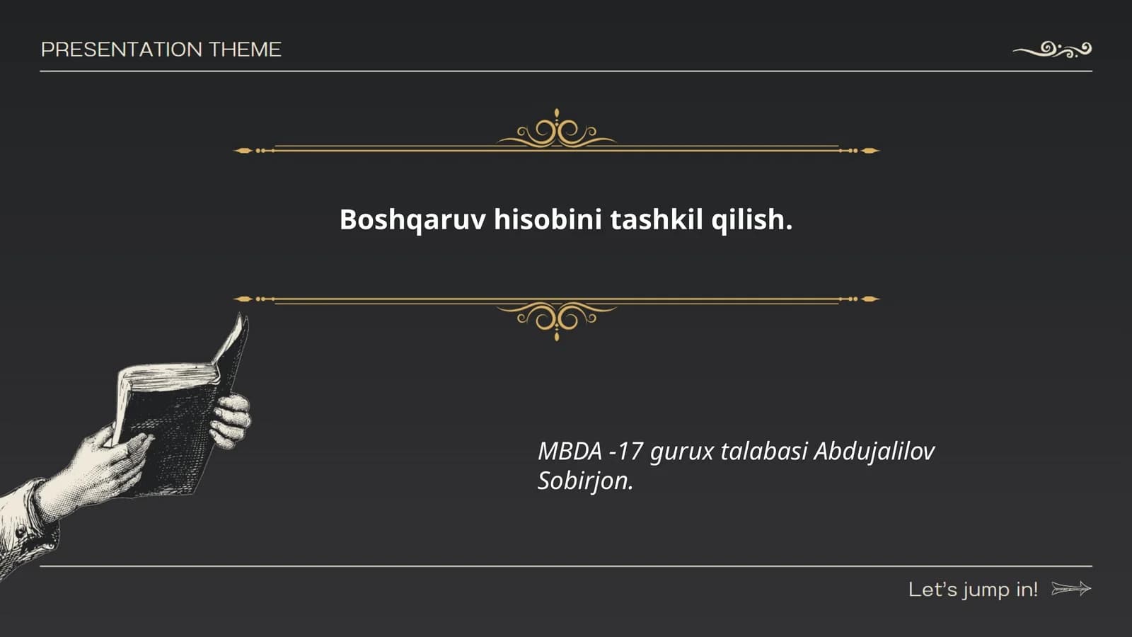 Boshqaruv hisobi