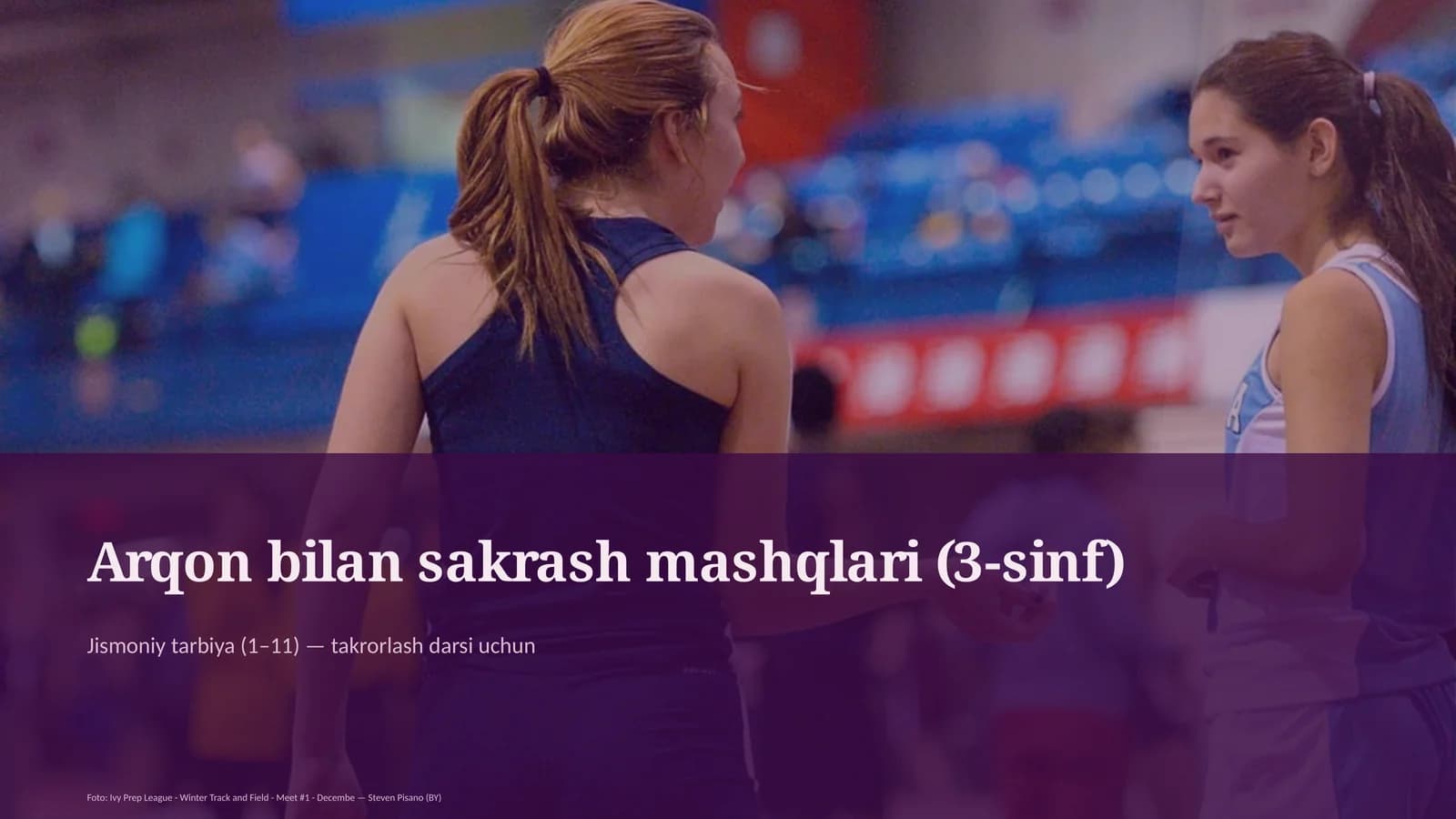 Arqon bilan sakrash mashqlari (3-sinf)