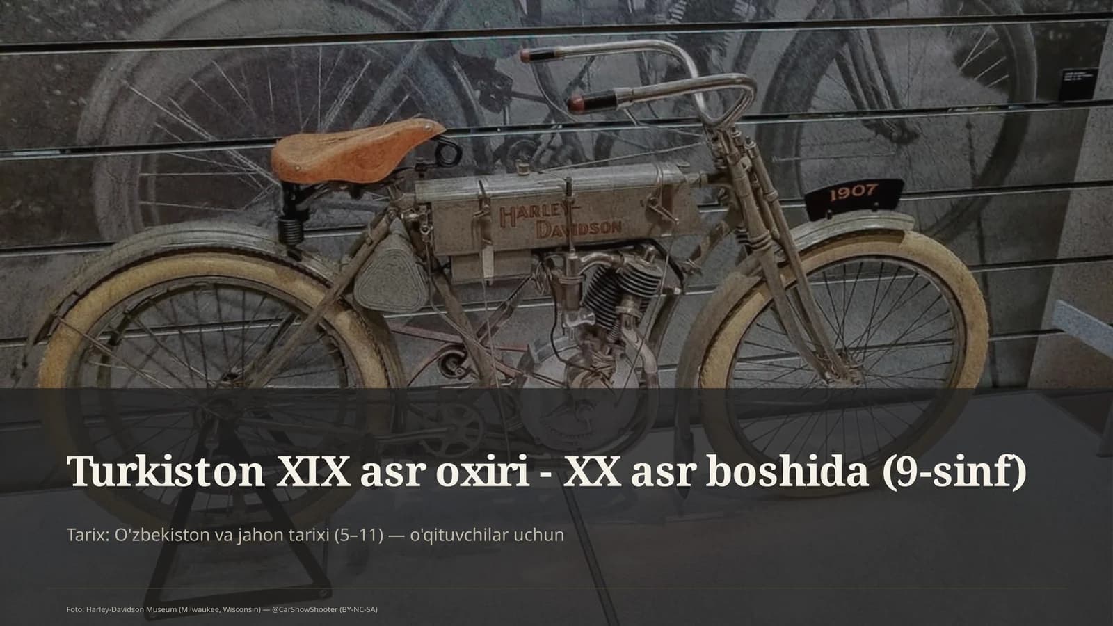 Turkiston XIX asr oxiri - XX asr boshida (9-sinf)
