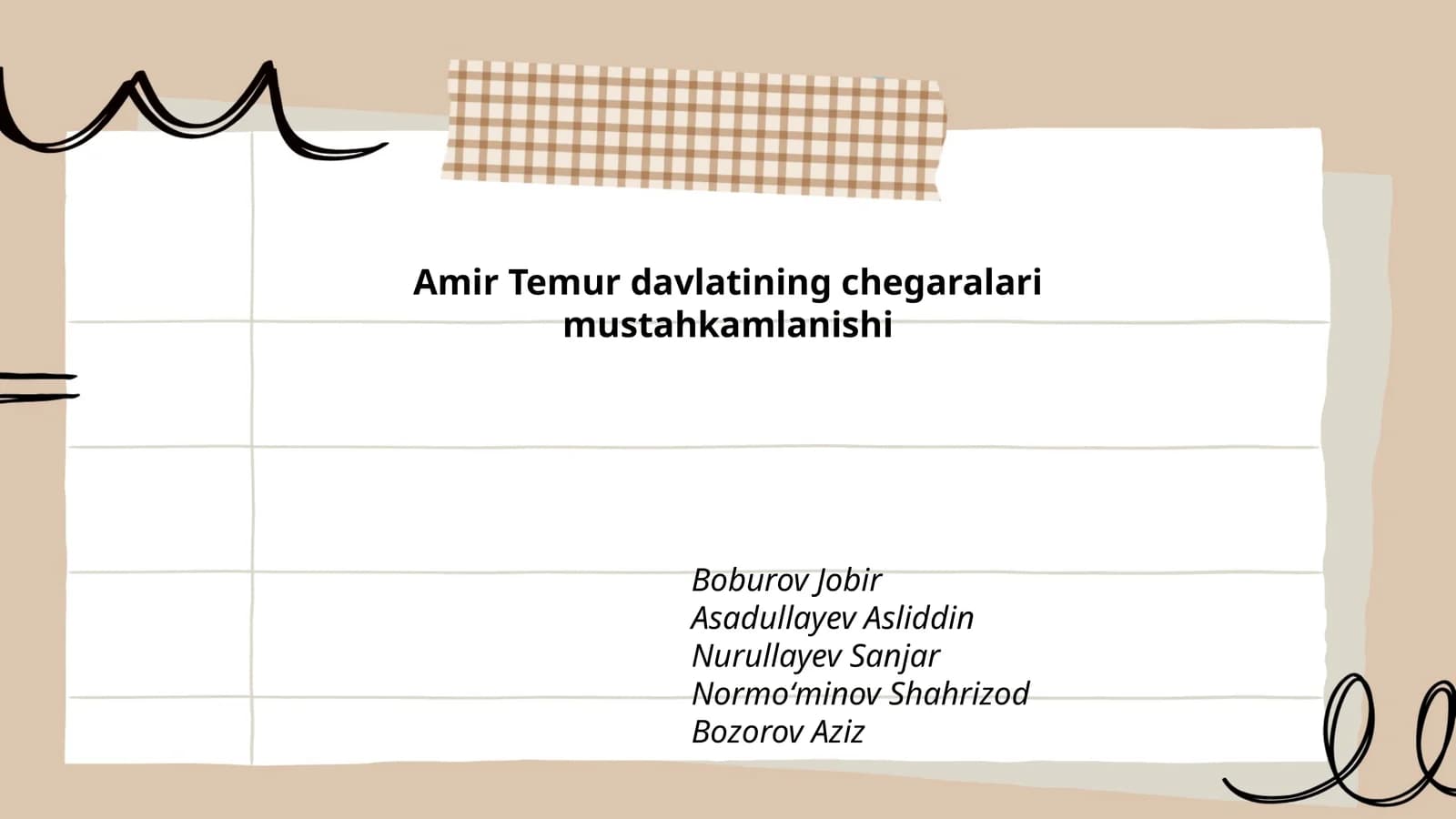 Amir Temur davlatining chegaralari mustahkamlanishi