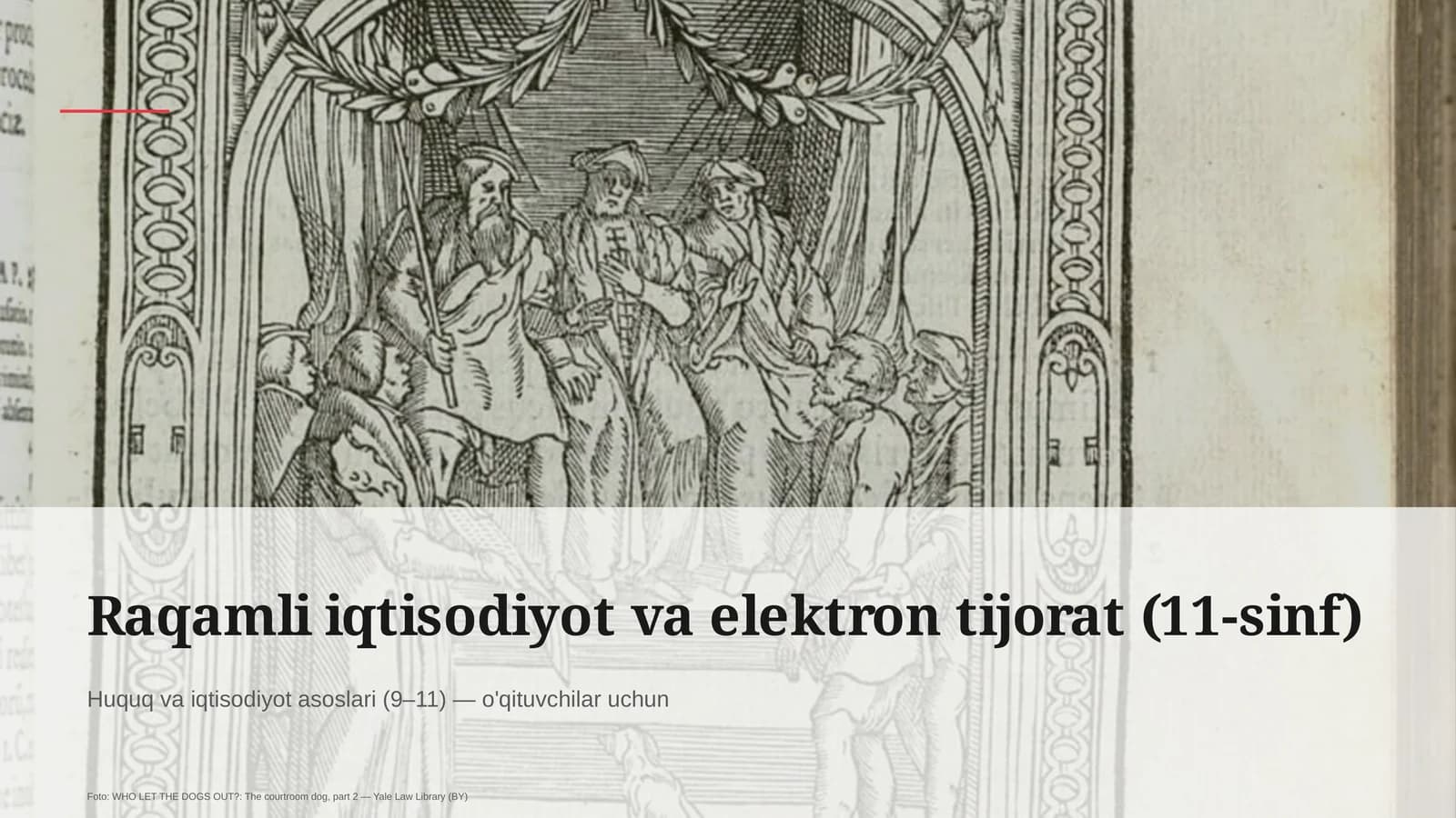 Huquq va iqtisodiyot asoslari (9– 11) — o'qituvchilar uchun