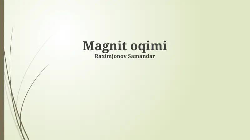 Magnit oqimi