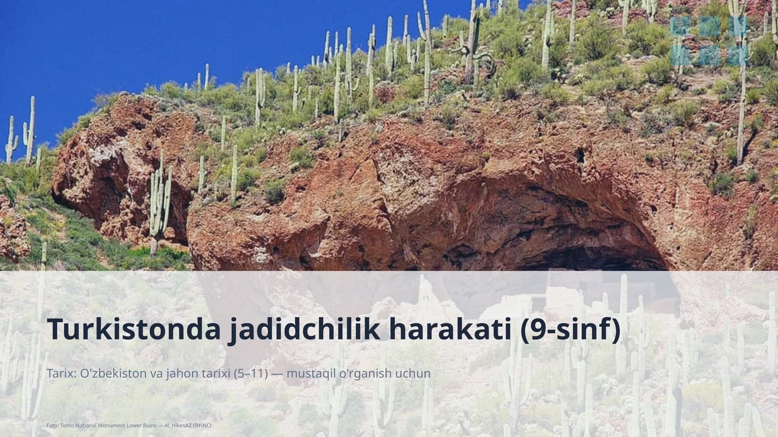 Turkistonda jadidchilik harakati (9-sinf)