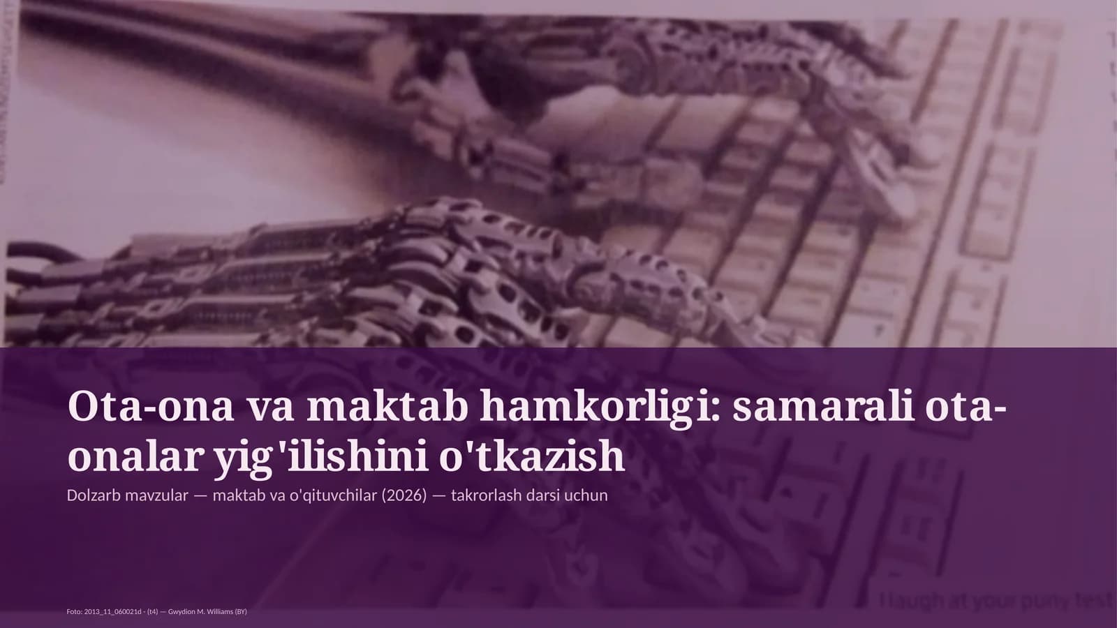 Ota-ona va maktab hamkorligi: samarali ota-onalar yig'ilishini o'tkazish